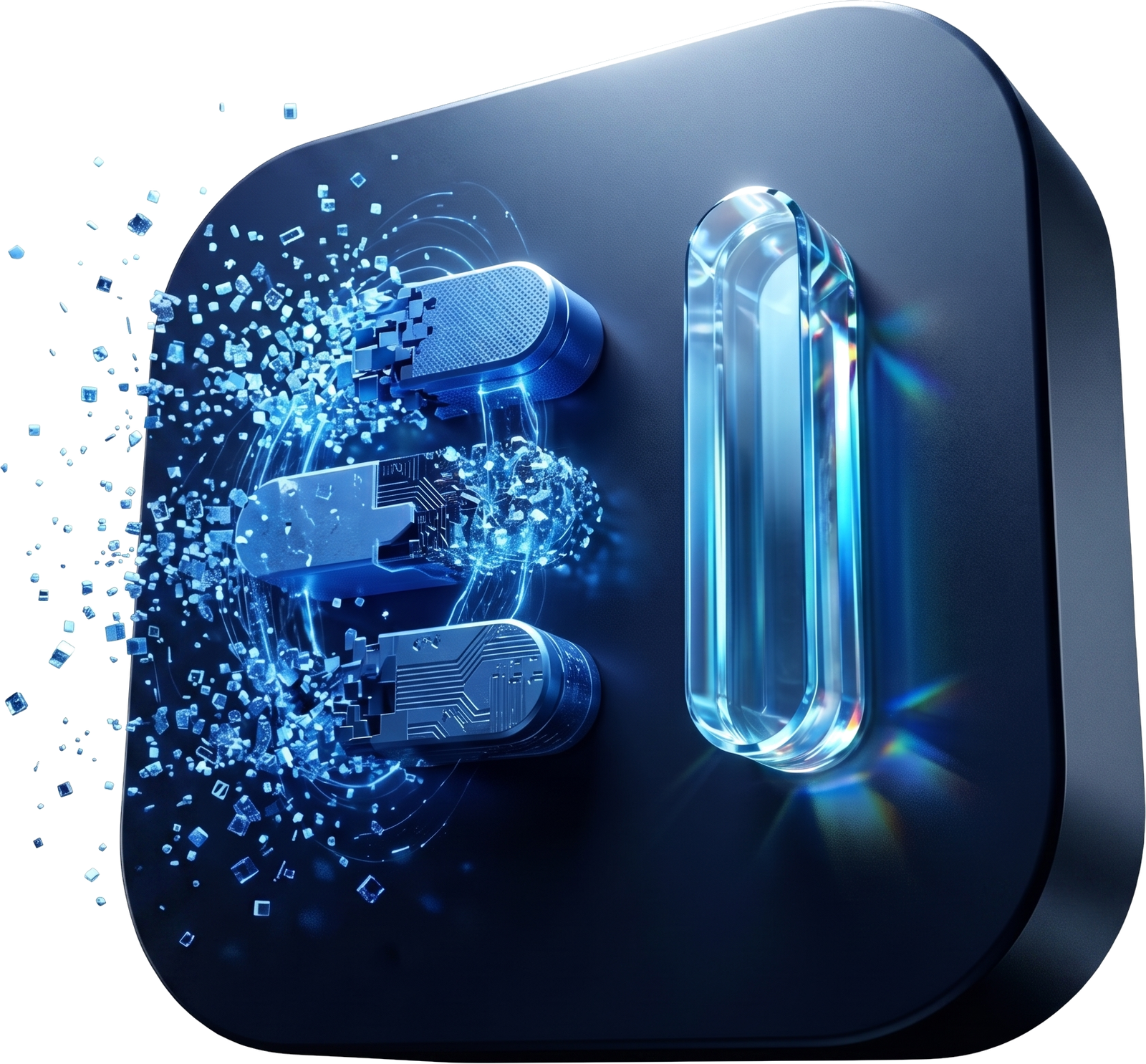 Logo 3D da Tradutto IA